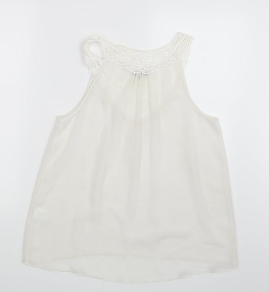 Papaya Womens Ivory   Basic Blouse Size 12