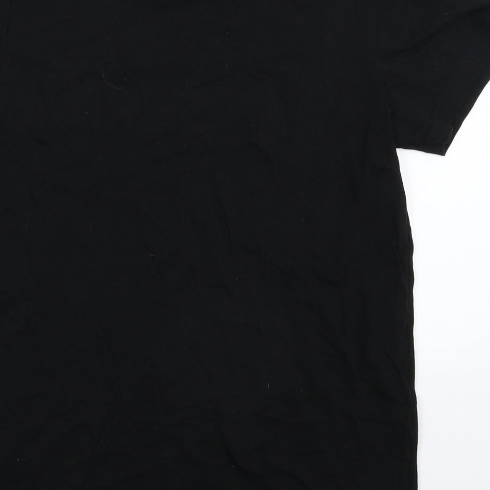 Matalan Womens Black   Basic T-Shirt Size L  - Fortnite