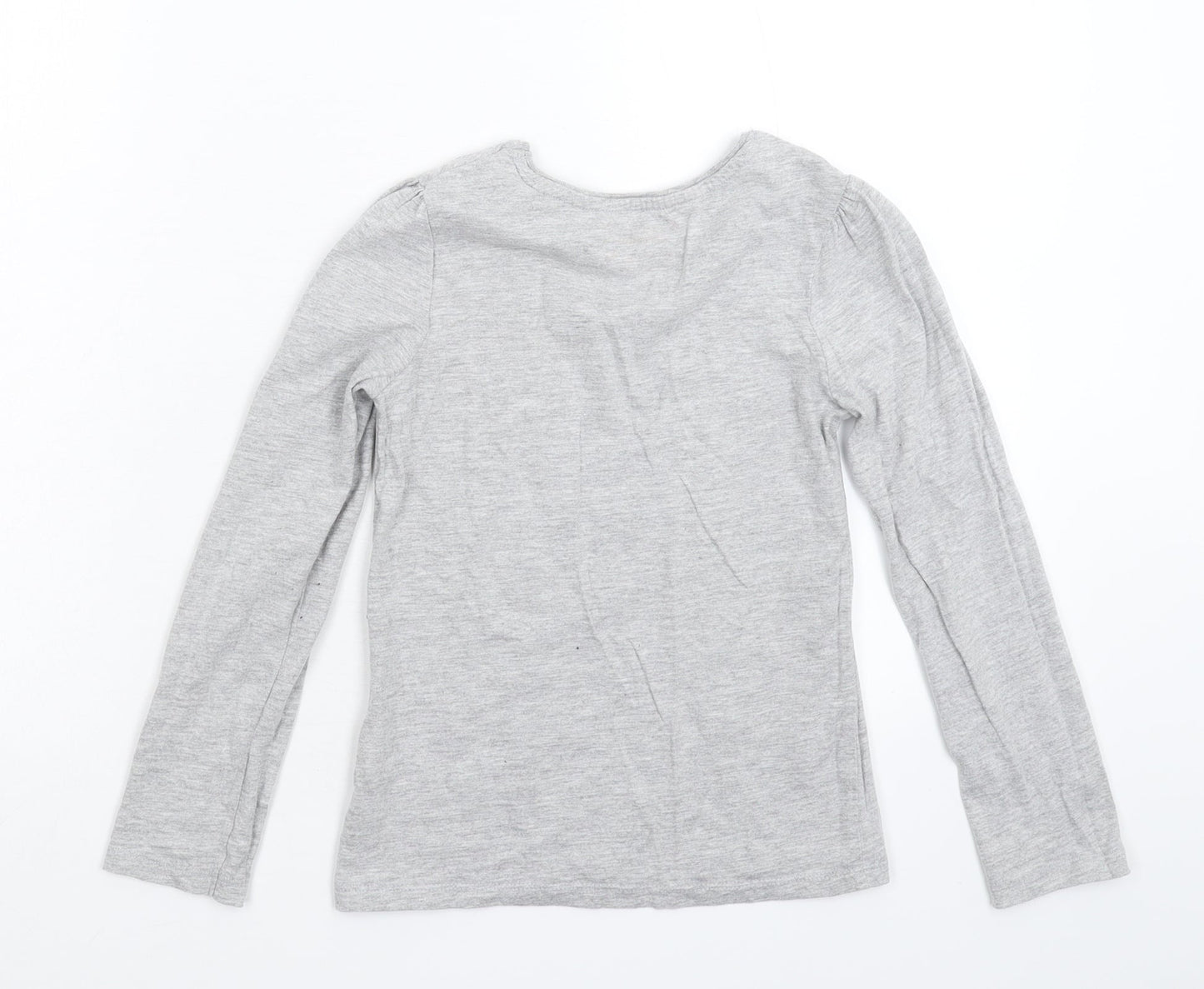 Young Dimension Girls Grey   Basic T-Shirt Size 6-7 Years