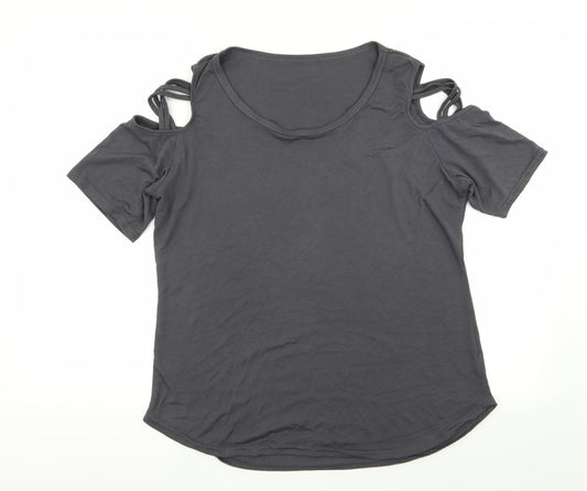 Preworn Womens Grey   Basic T-Shirt Size XL