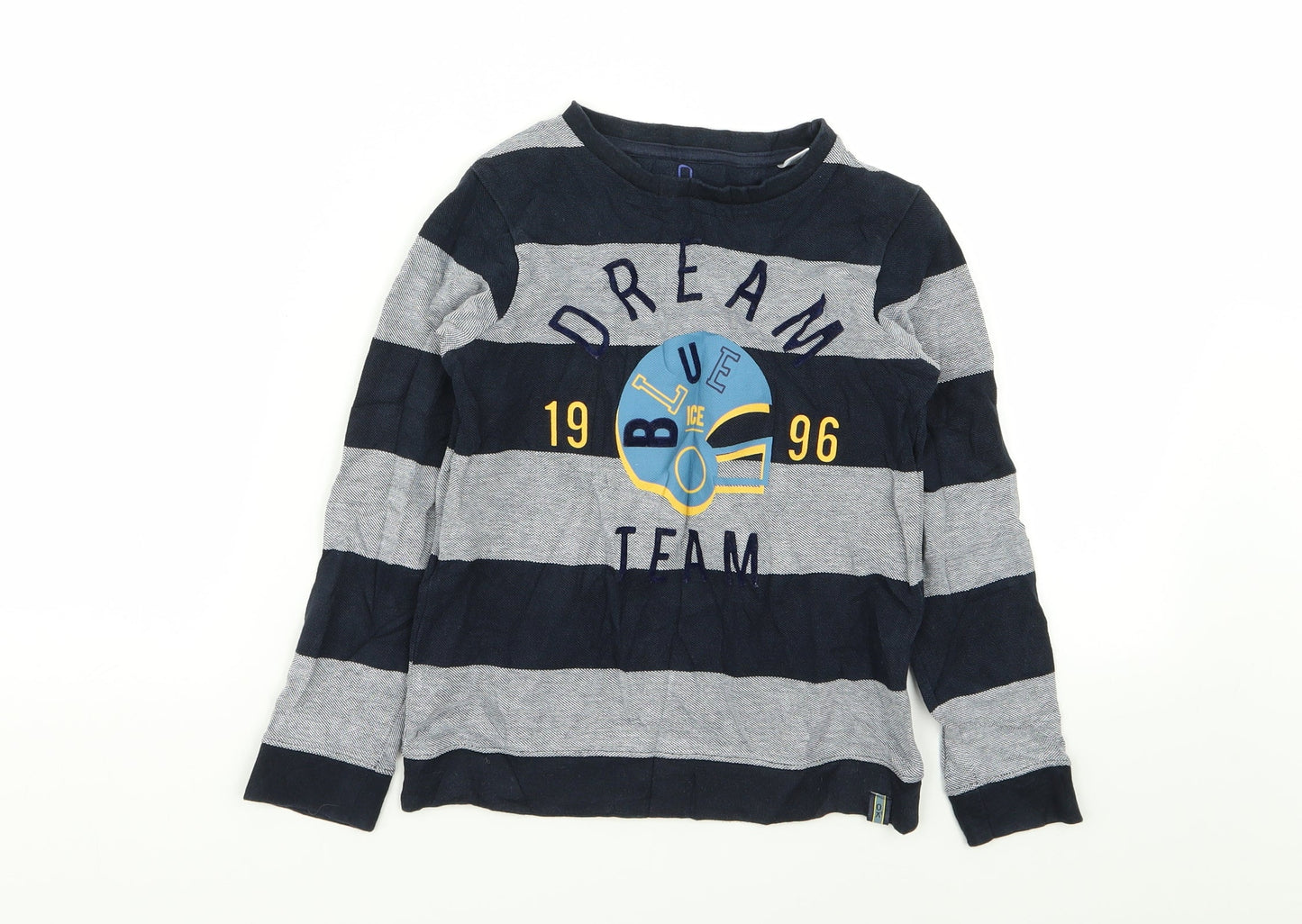 Okaidi Boys Multicoloured Striped  Basic T-Shirt Size 8 Years