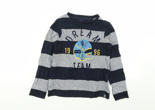 Okaidi Boys Multicoloured Striped  Basic T-Shirt Size 8 Years