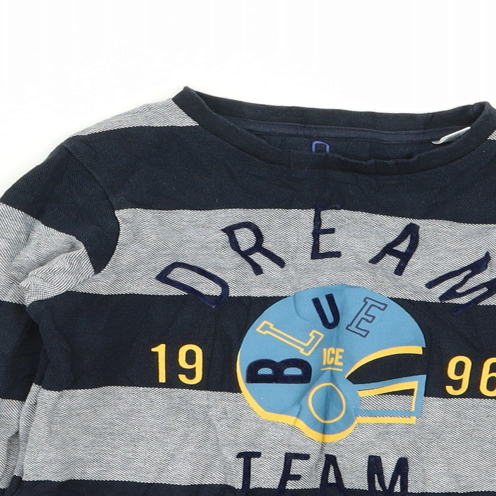 Okaidi Boys Multicoloured Striped  Basic T-Shirt Size 8 Years