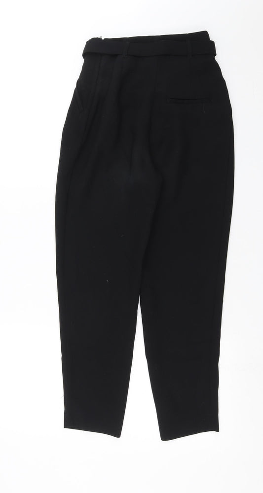 H&M Womens Black   Trousers  Size 6 L25 in
