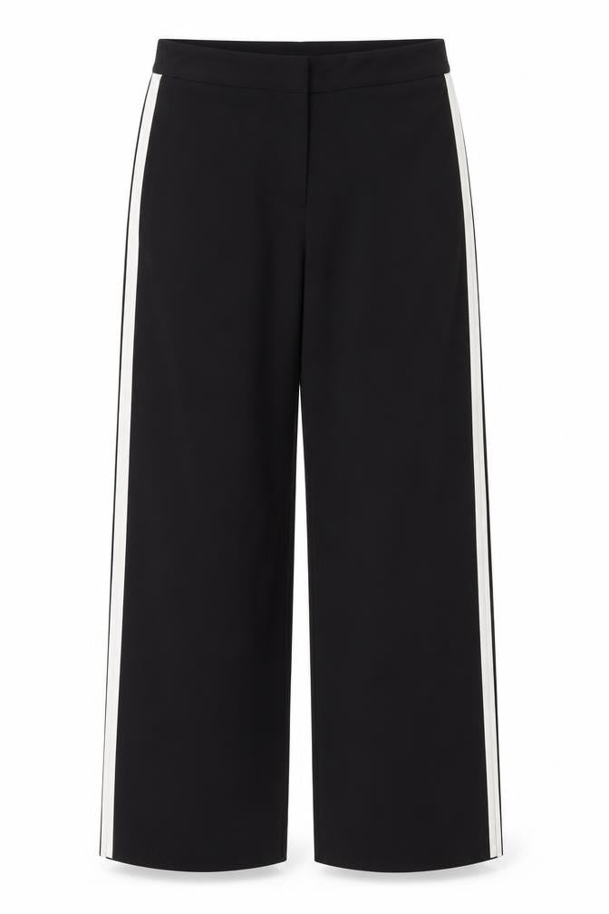 Preworn Womens Black   Trousers  Size 32 in L30 in - side splits