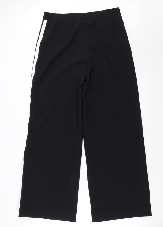Preworn Womens Black   Trousers  Size 32 in L30 in - side splits