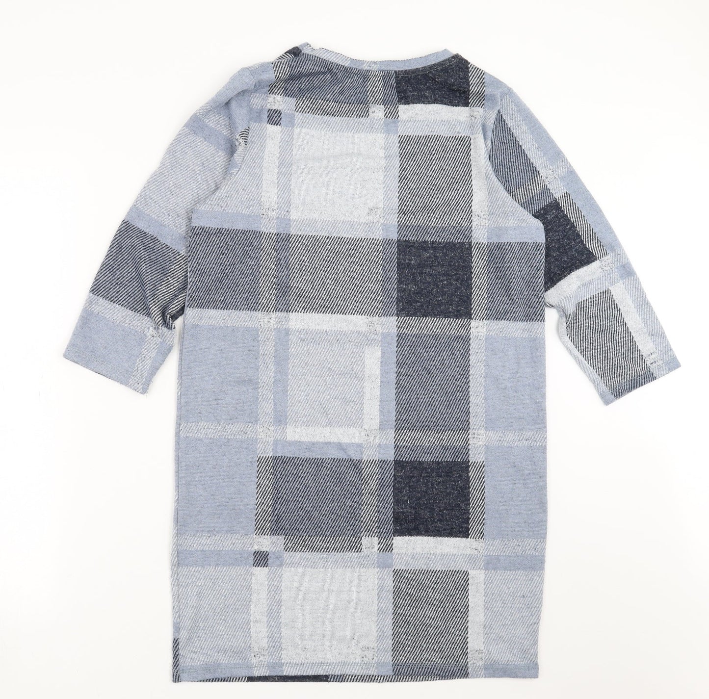 Sainsburys  Womens Blue Check  Jumper Dress  Size 10