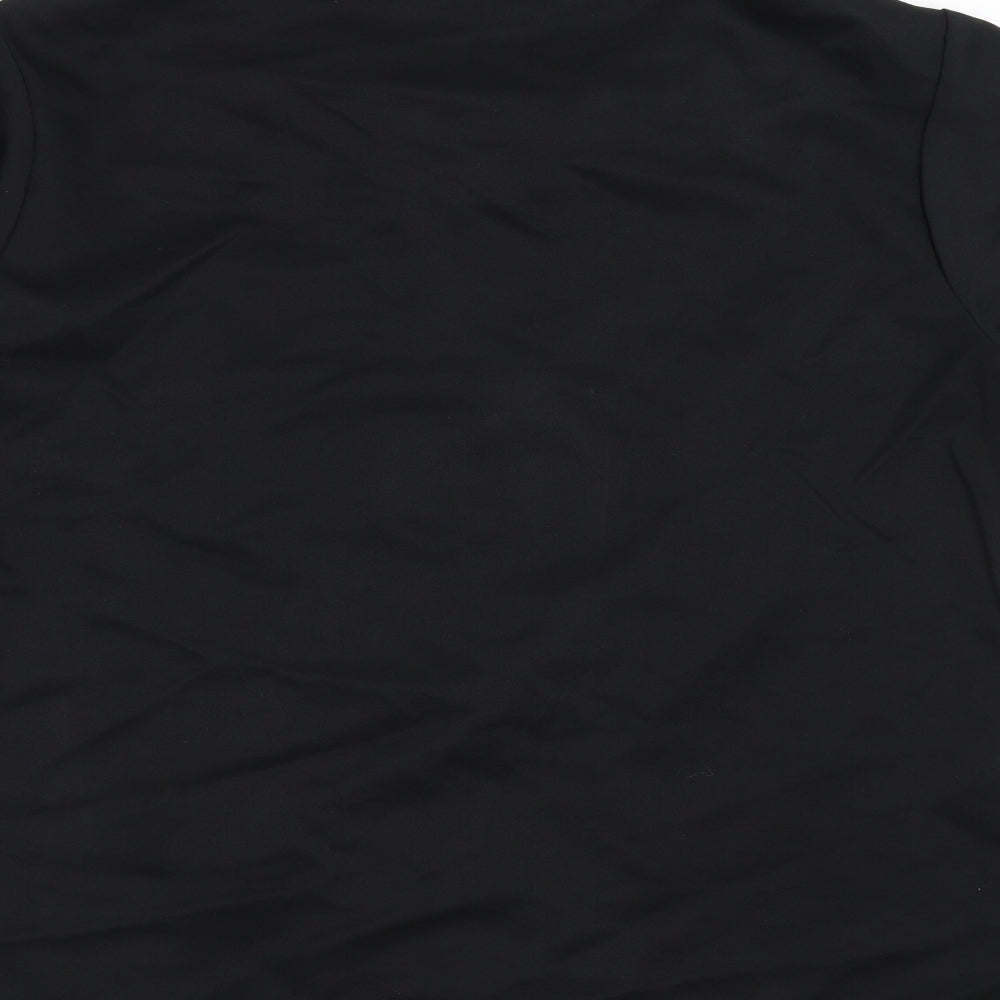 Florence Roby Mens Black    Button-Up Size L