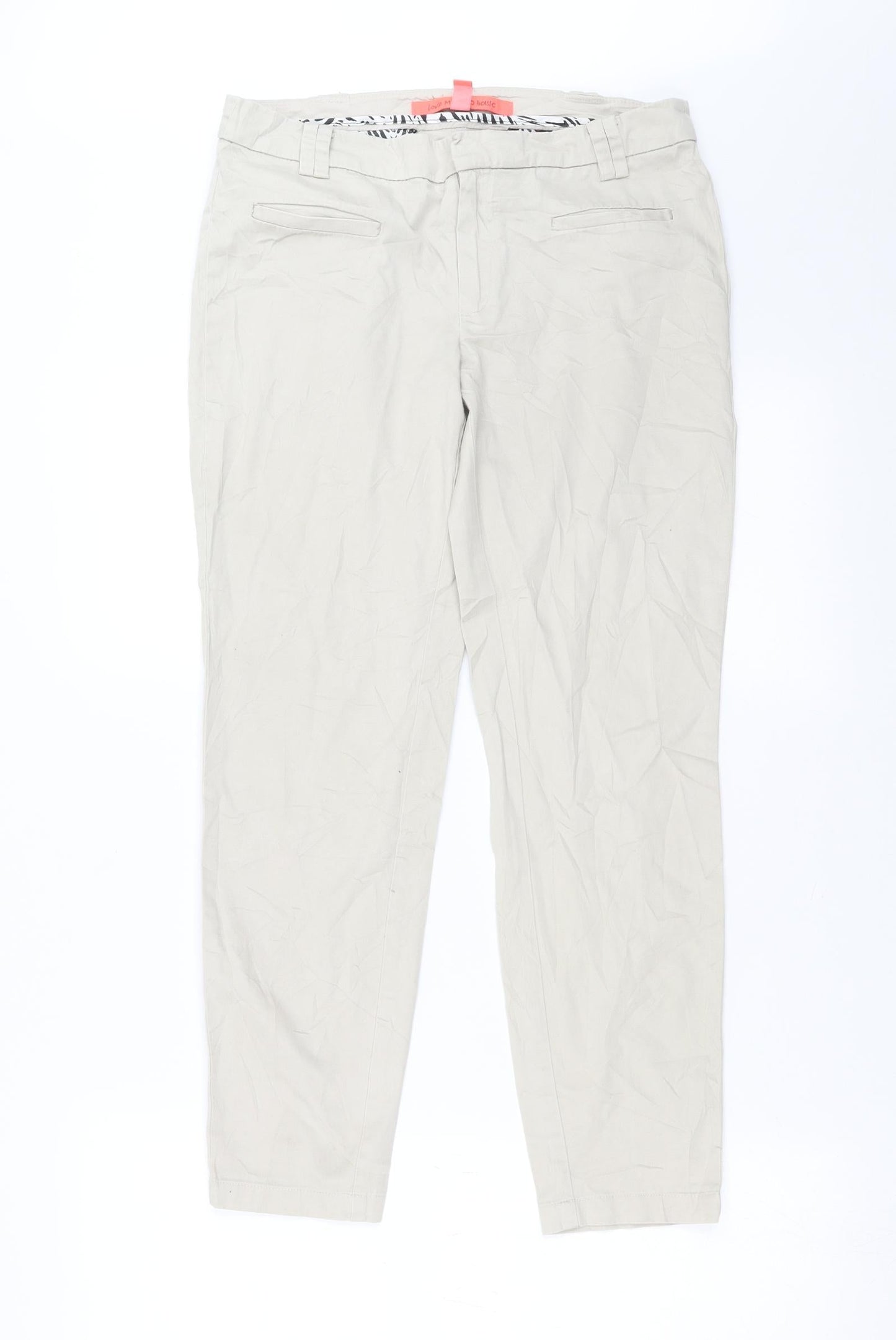 Mango Womens Beige   Trousers  Size 10 L26 in