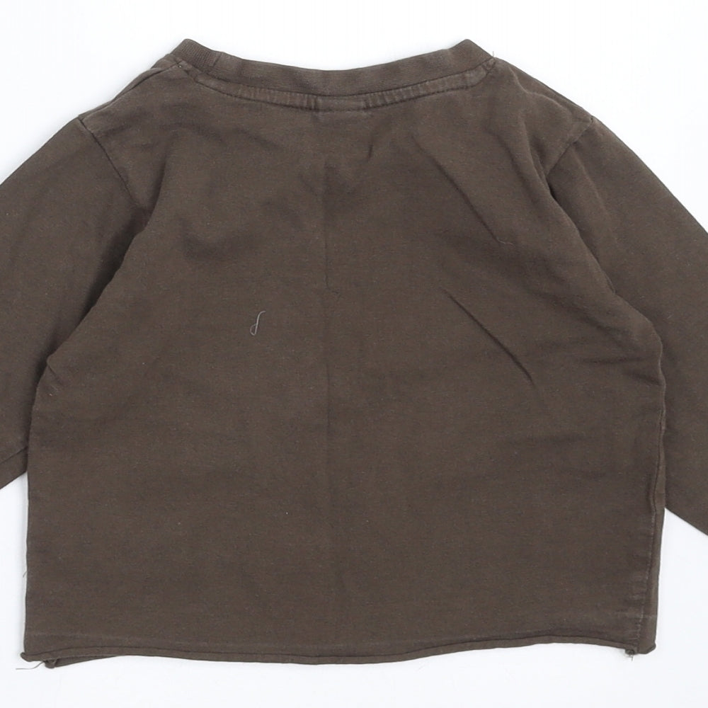 Sainsburys  Boys Brown   Basic T-Shirt Size 9-12 Months