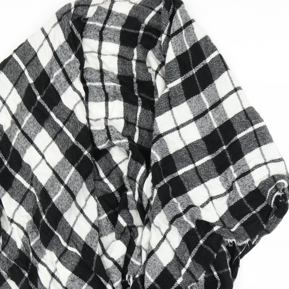 Preworn Womens Black Check  Cape Jumper One Size