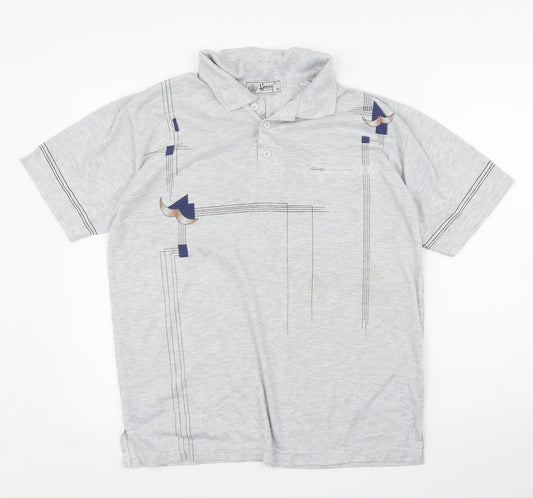 Hoang Mens Grey    T-Shirt Size M