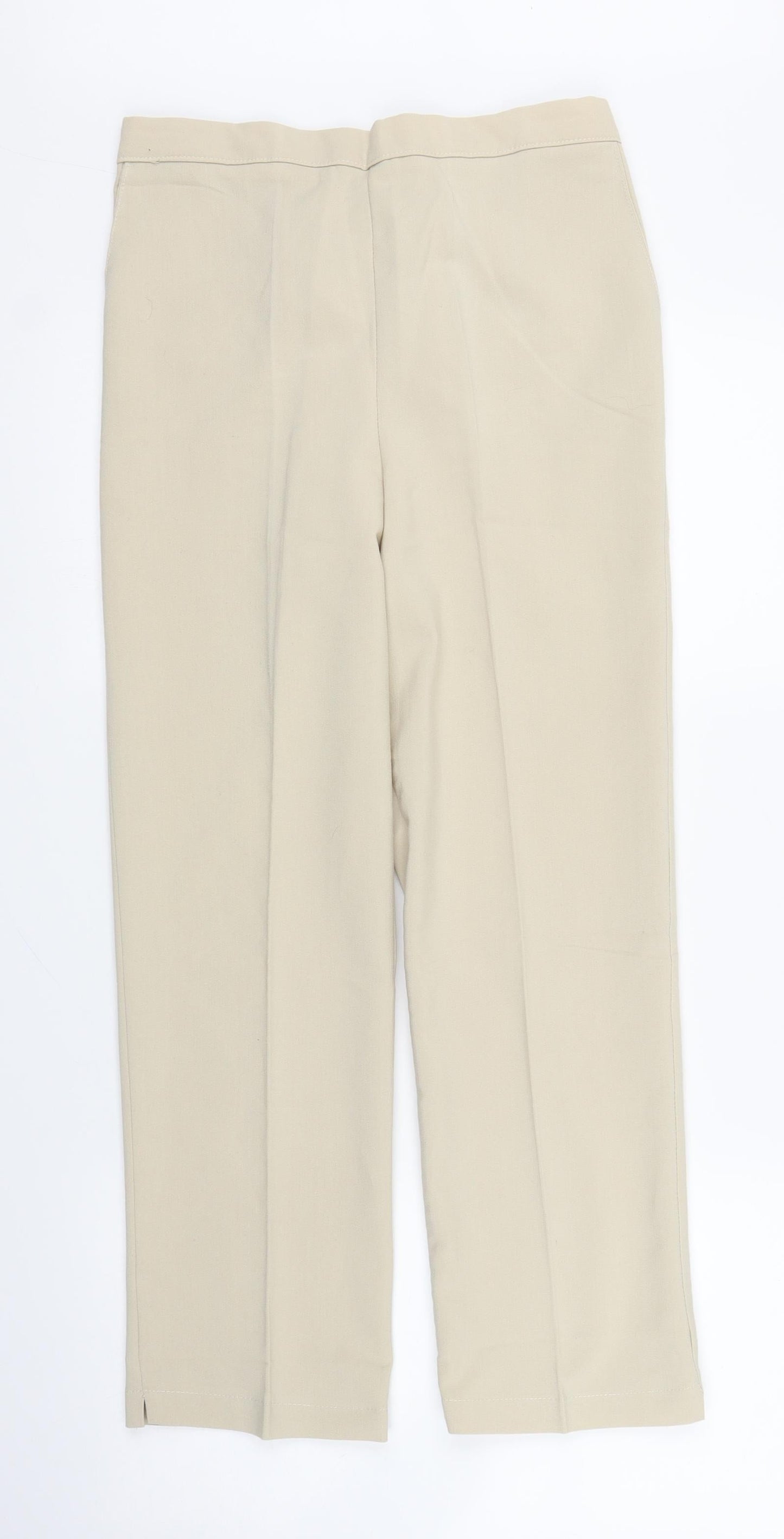 Preworn Womens Beige   Capri Trousers Size 12 L24 in