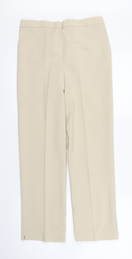 Preworn Womens Beige   Capri Trousers Size 12 L24 in