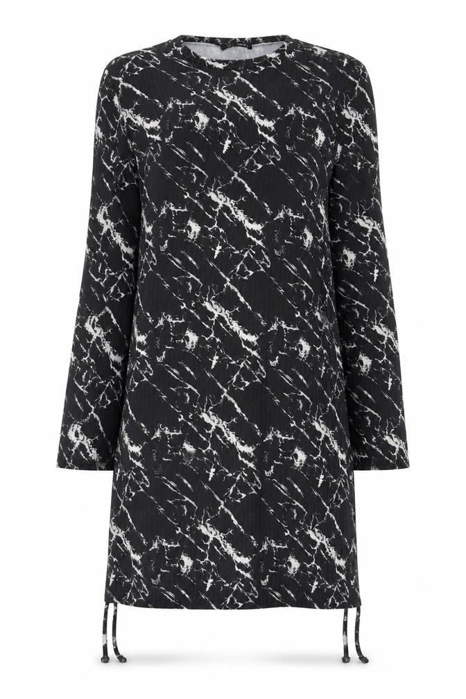 Vivichi Womens Black Tie Dye  A-Line  Size M