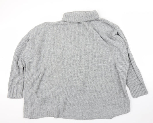 PRETTYLITTLETHING Womens Grey   Pullover Jumper Size L