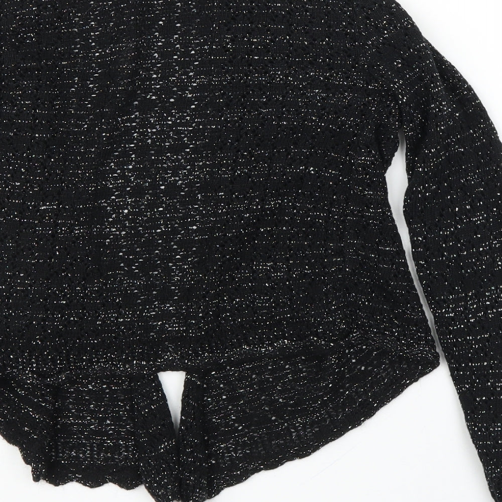 Xited Womens Black   Cardigan Jumper Size S
