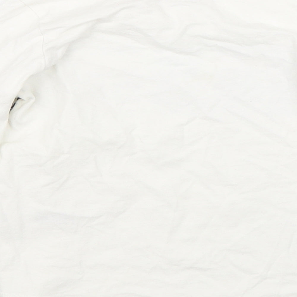 Nutmeg Girls White   Basic T-Shirt Size 6-7 Years