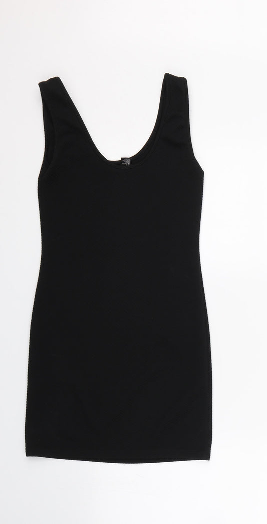 FOREVER 21 Womens Black Striped  Bodycon  Size S