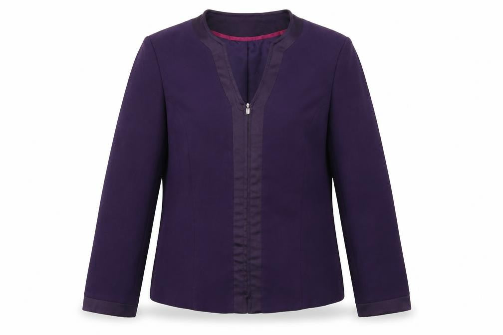 Bonmarché Womens Purple Jacket Blazer Size 18