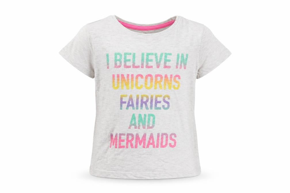 Primark Girls Grey   Basic T-Shirt Size 4-5 Years