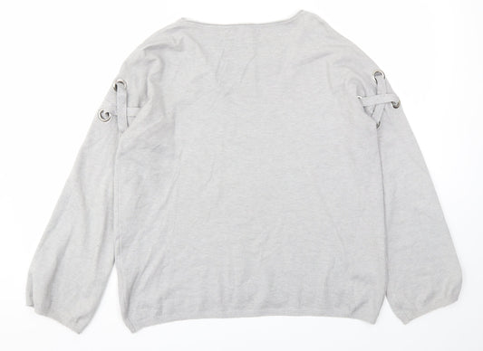 Preworn Womens Grey   Pullover Jumper Size M