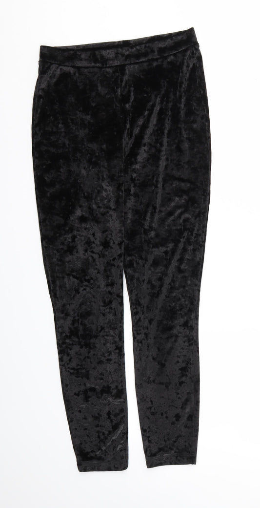 NEXT Womens Black   Jegging Trousers Size 12 L26 in - Stretch waistband