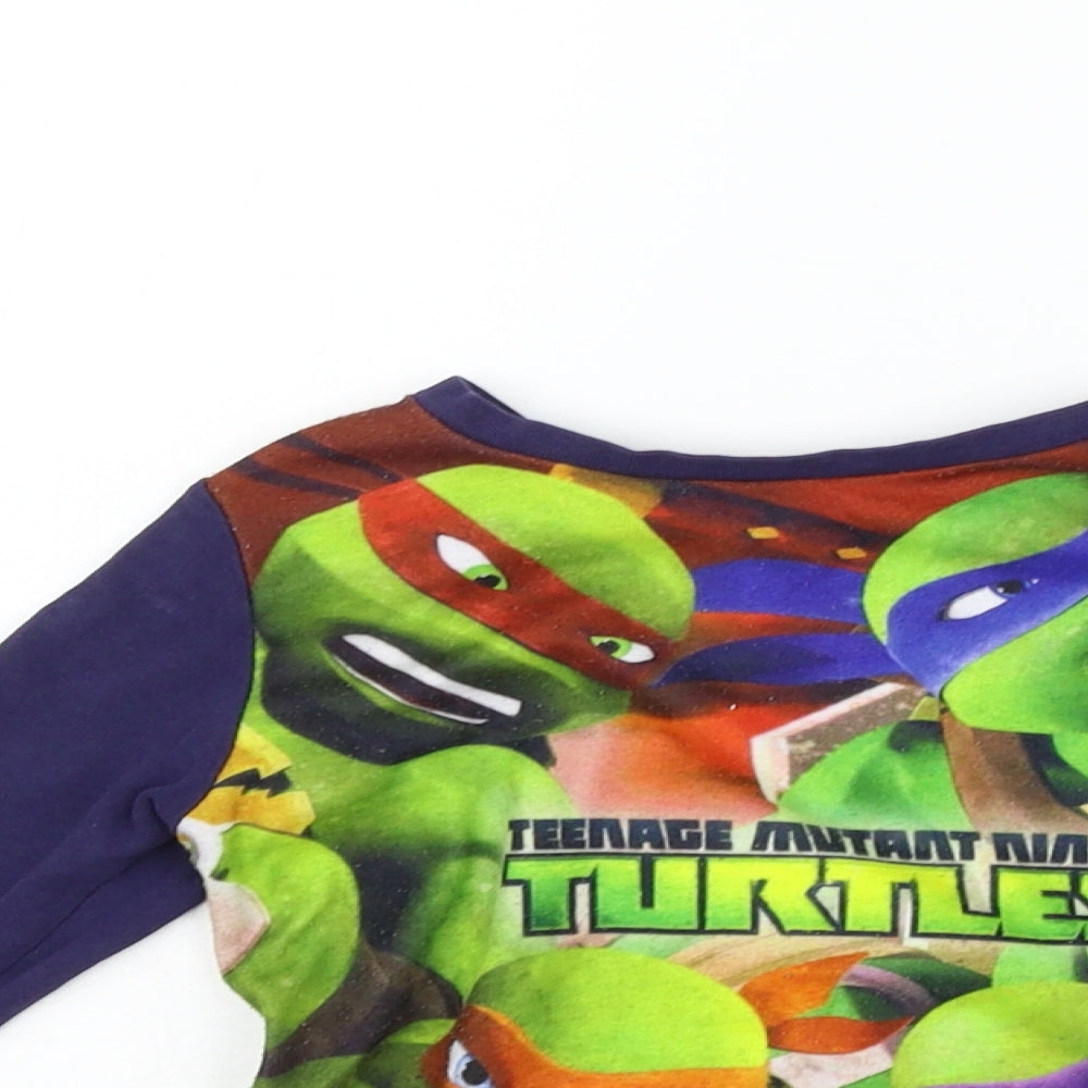 George Boys Black   Basic T-Shirt Size 3-4 Years  - Ninja Turtle