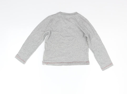 pRIAMRK Girls Grey   Basic T-Shirt Size 4-5 Years