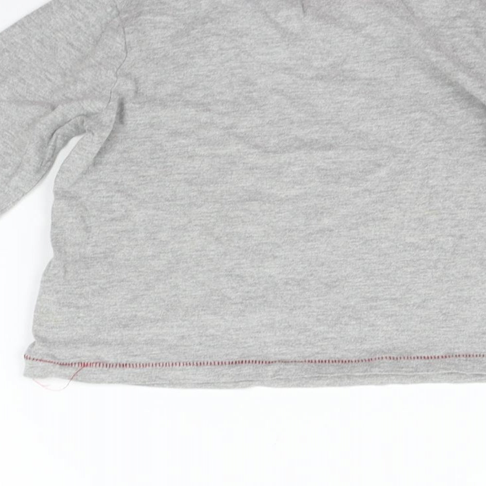 pRIAMRK Girls Grey   Basic T-Shirt Size 4-5 Years