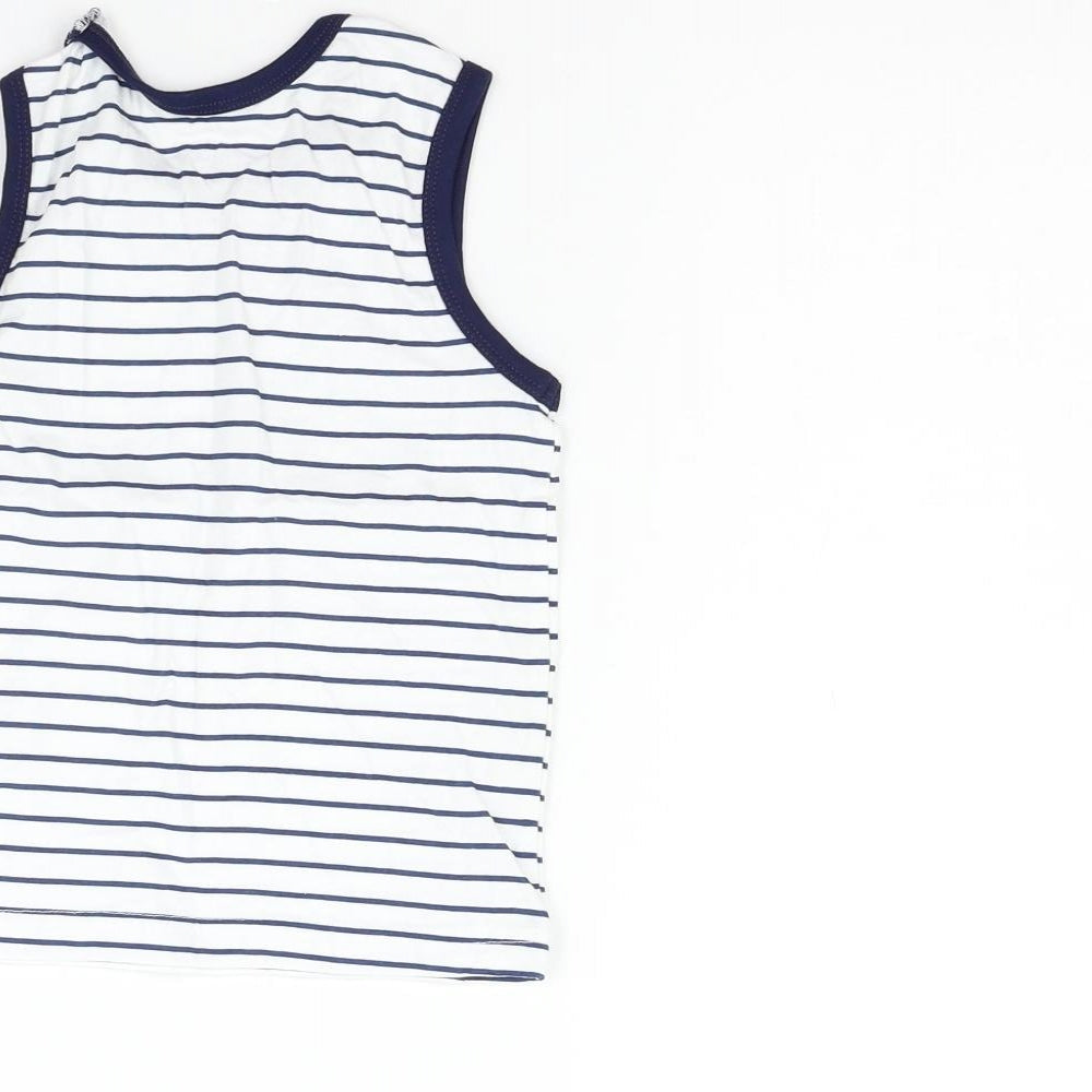 Primark Girls White   Basic Tank Size 3-4 Years