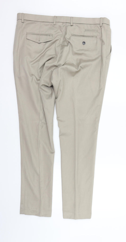 Preworn Womens Beige   Trousers  Size 40 in L31 in