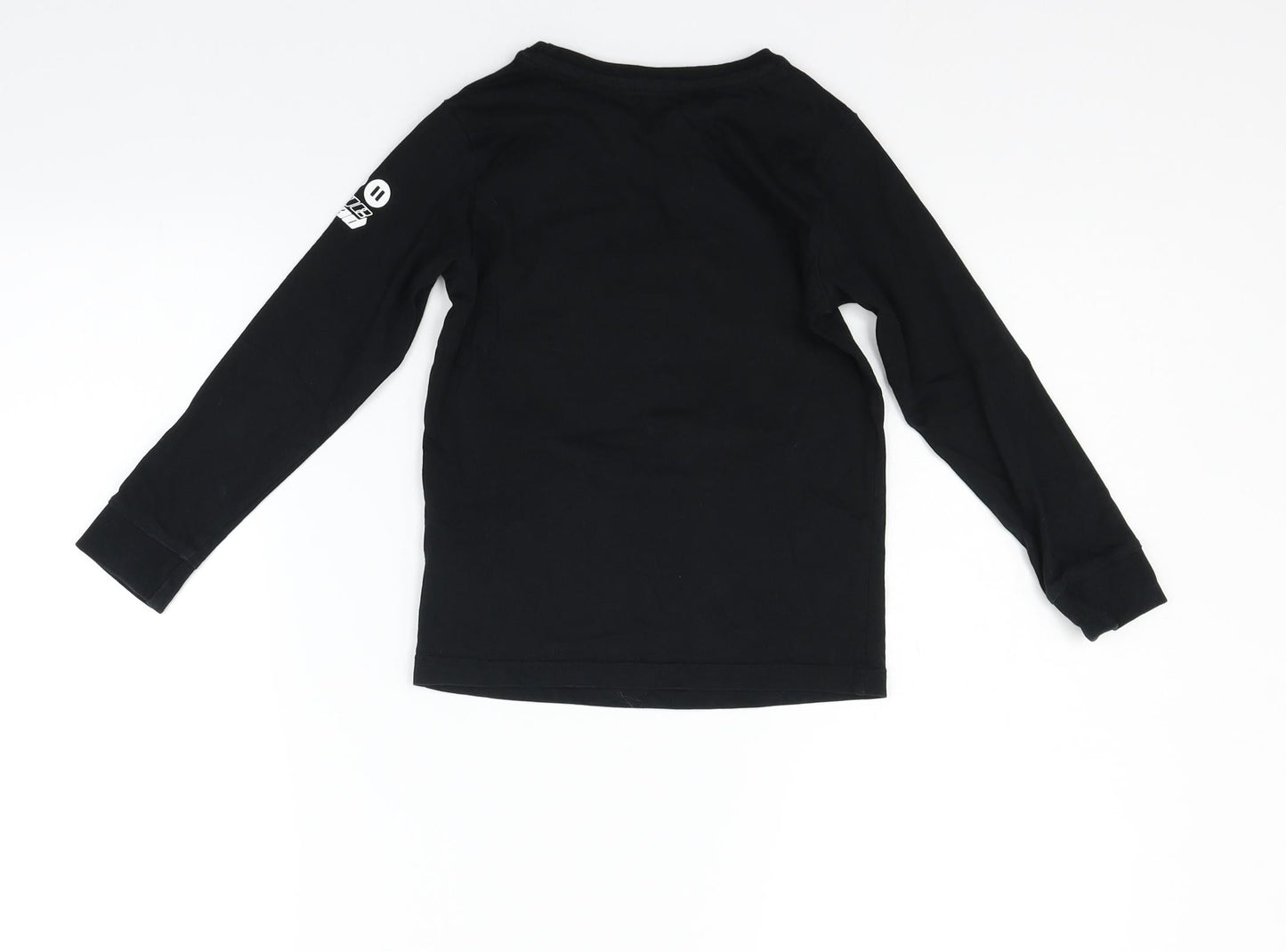 George Girls Black   Basic T-Shirt Size 4-5 Years