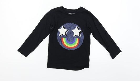 NEXT Girls Black   Basic T-Shirt Size 5-6 Years