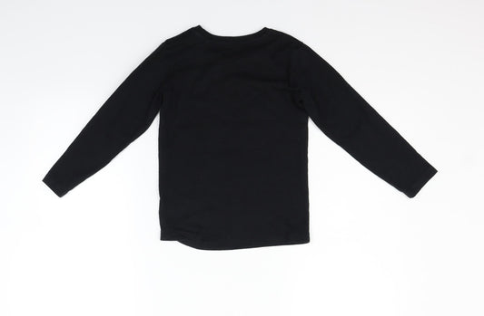 NEXT Girls Black   Basic T-Shirt Size 5-6 Years