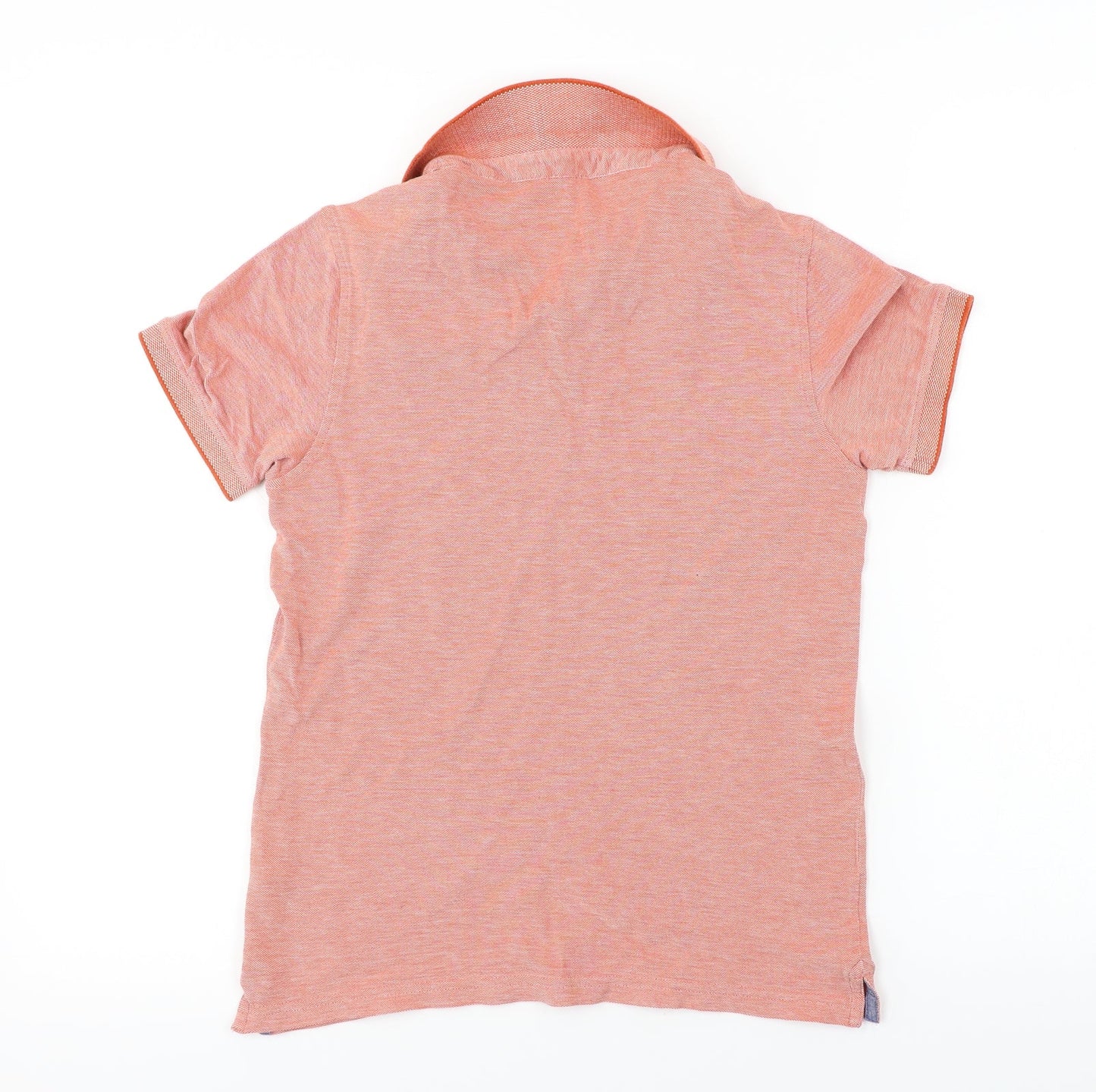 Preworn  Boys Orange   Basic Polo Size 11-12 Years