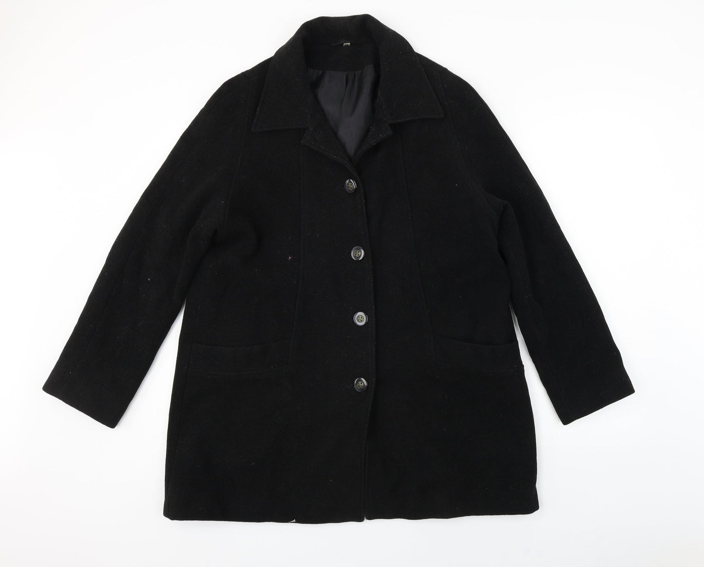 ELEGANCE  Womens Black   Jacket Coat Size 14