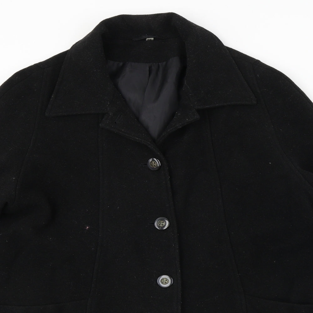 ELEGANCE  Womens Black   Jacket Coat Size 14