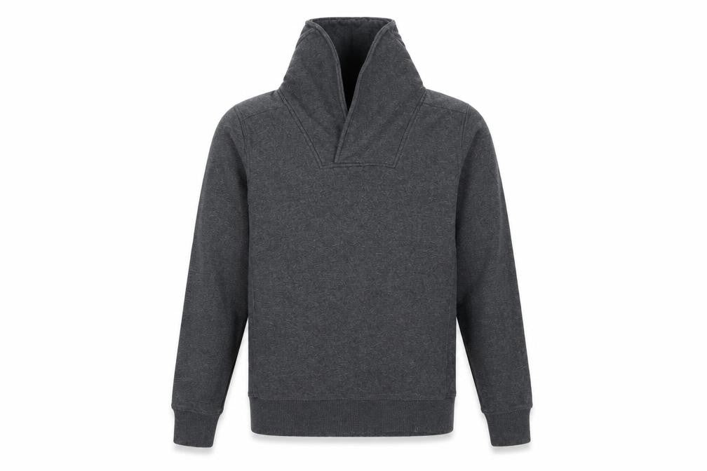 Front view of L.O.G.G men’s grey jumper, size S