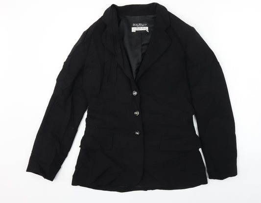 Preworn  Womens Black   Jacket Blazer Size 10