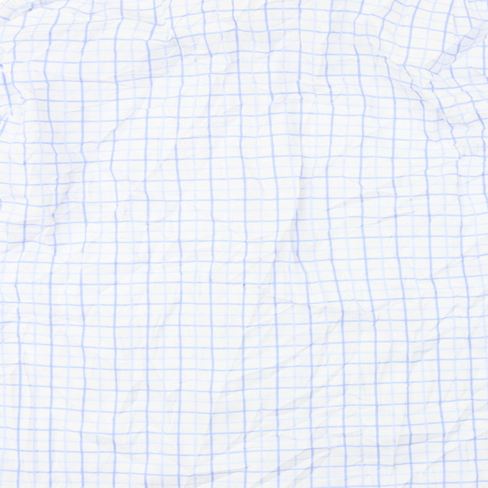 Linea  Mens Blue Check   Button-Up Size 16