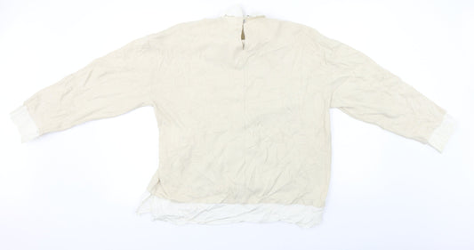 Marks and Spencer  Womens Beige   Pullover Jumper Size 14