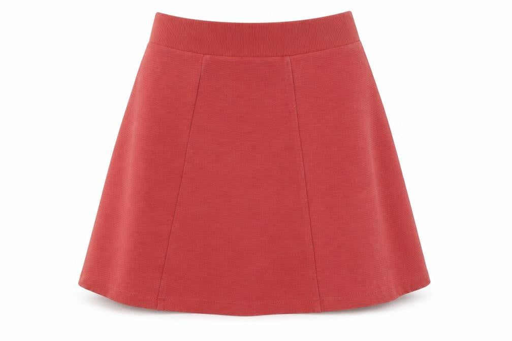 M&S Womens Red   A-Line Skirt Size 12