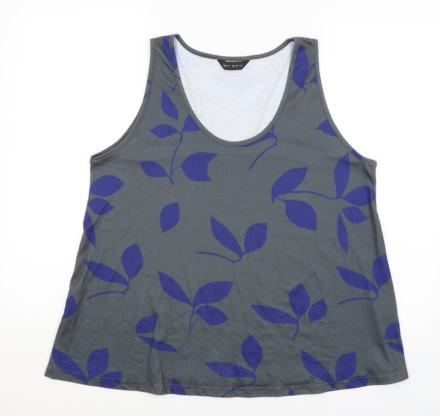 Preworn Womens Grey Floral  Basic Tank Size M