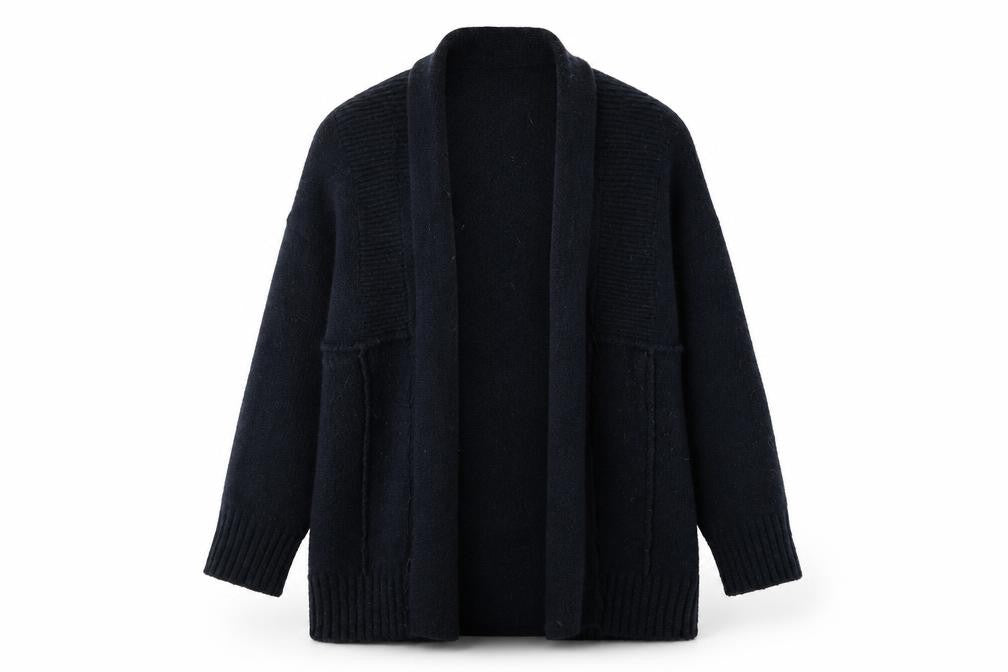 M&S Womens Blue   Wrap Jumper Size M