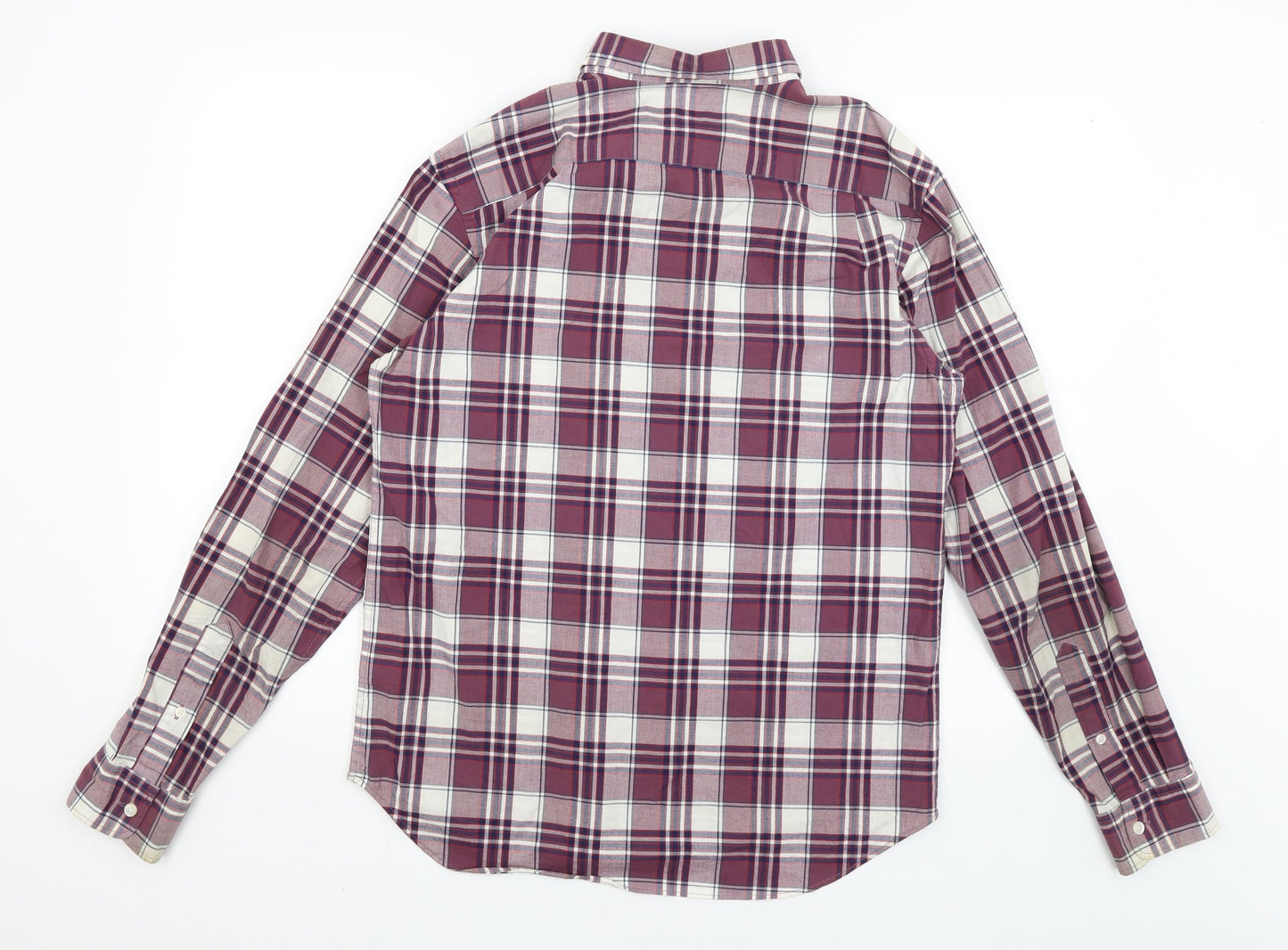 Old Navy Mens Red Plaid   Button-Up Size S