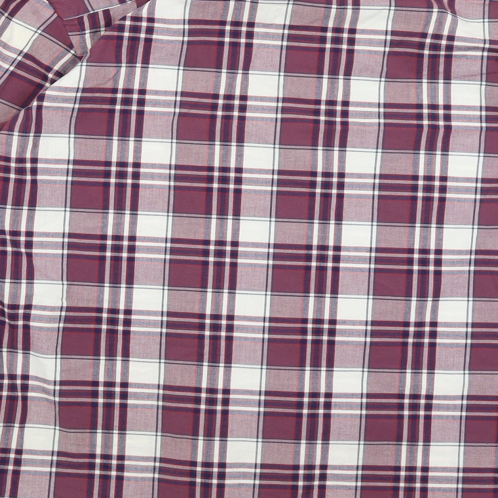 Old Navy Mens Red Plaid   Button-Up Size S