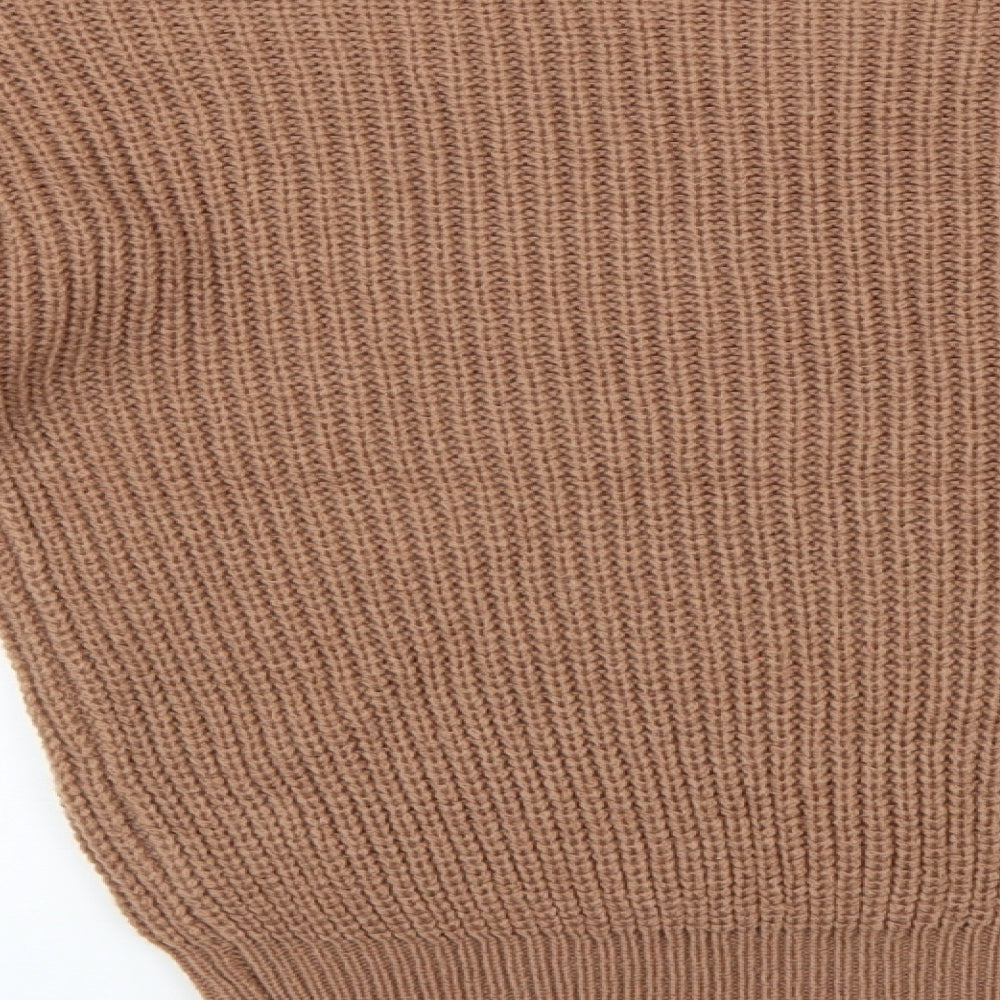 Boohoo Womens Brown   Pullover Jumper Size S