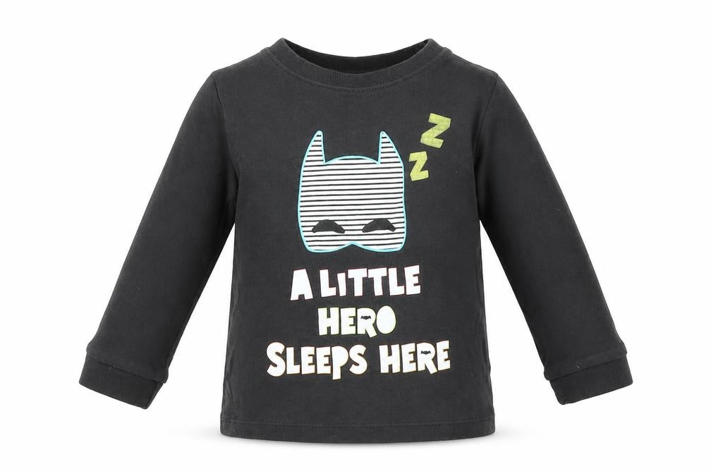George Boys Grey   Basic T-Shirt Size 12-18 Months  - batman