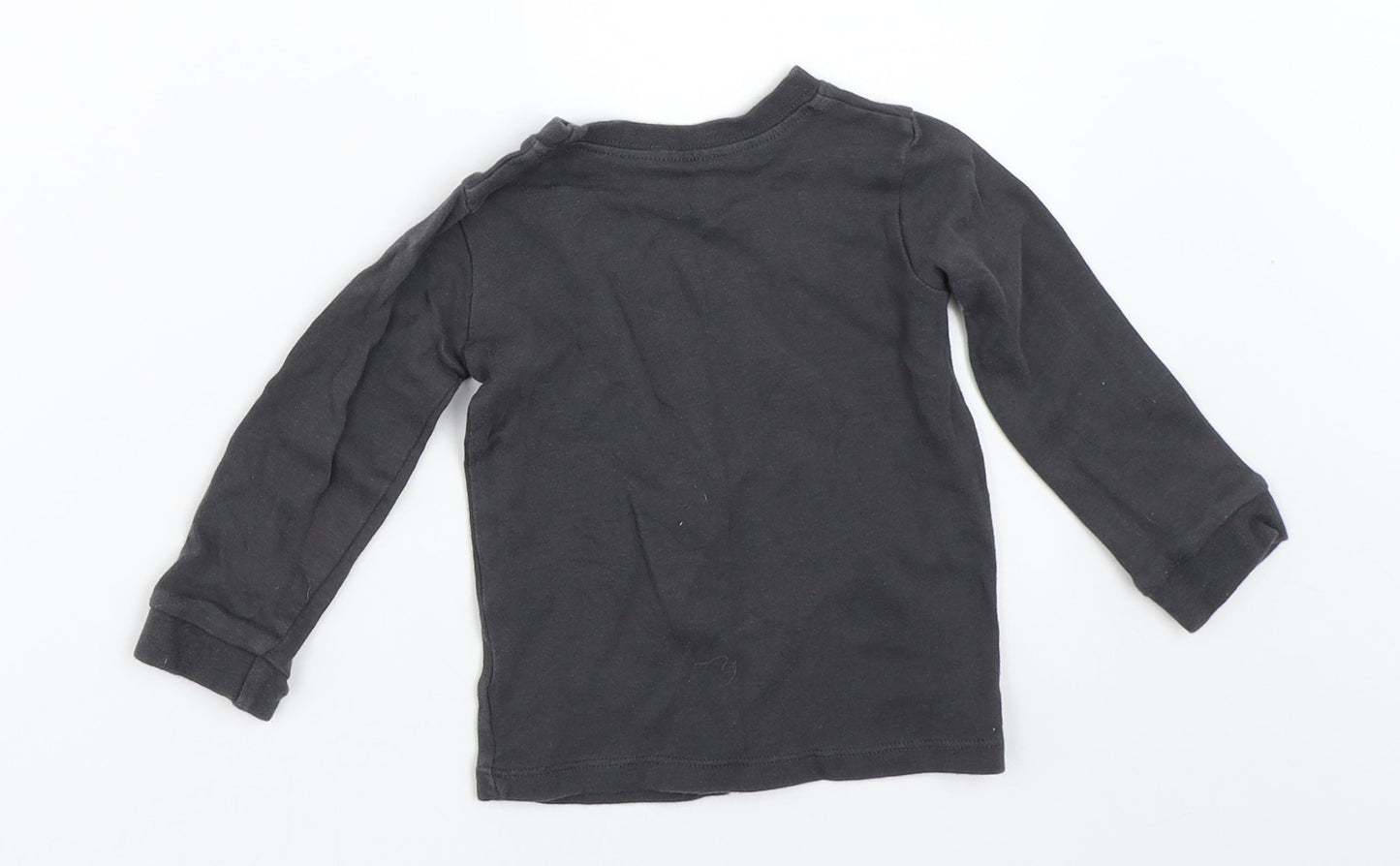 George Boys Grey   Basic T-Shirt Size 12-18 Months  - batman